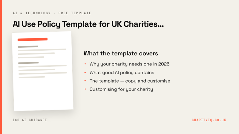 AI Use Policy Template for UK Charities (Free, 2-Page)