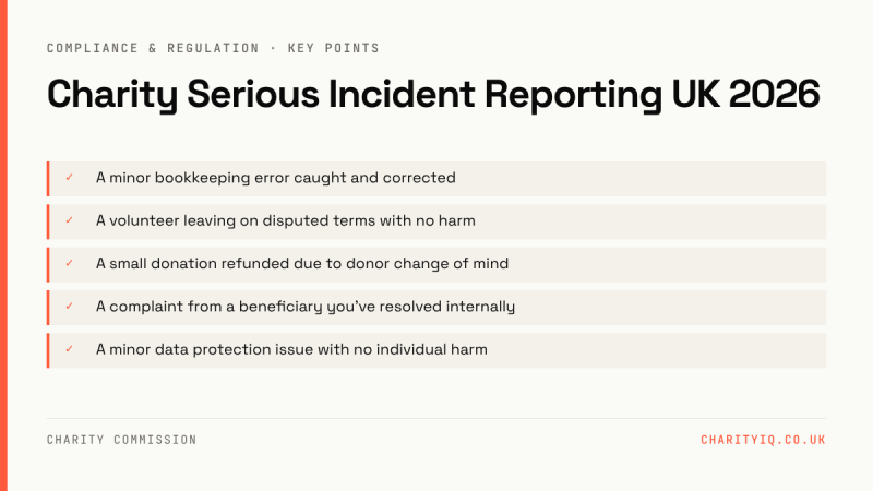 Charity Serious Incident Reporting UK 2026
