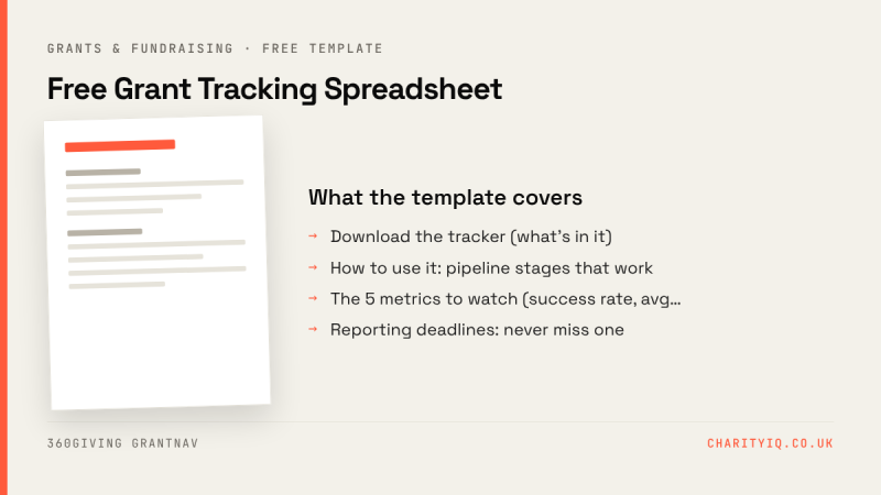 Free Grant Tracking Spreadsheet