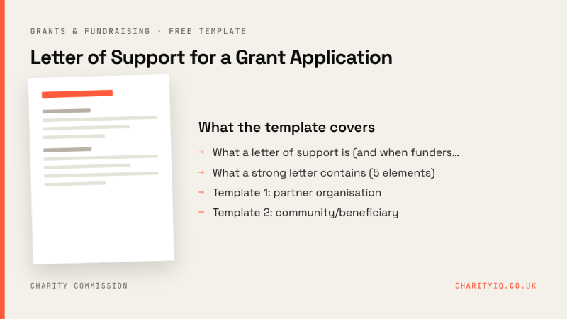 Letter of Support for a Grant Application