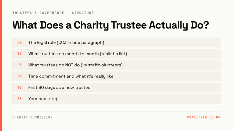 What Does a Charity Trustee Actually Do?